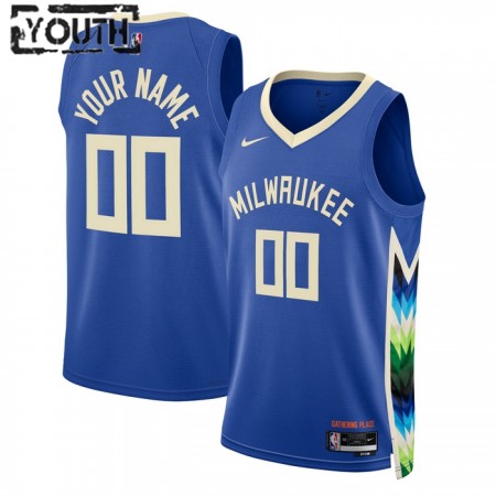 Dres Milwaukee Bucks Prilagođeni Nike 2022-23 City Edition Swingman - Dječji